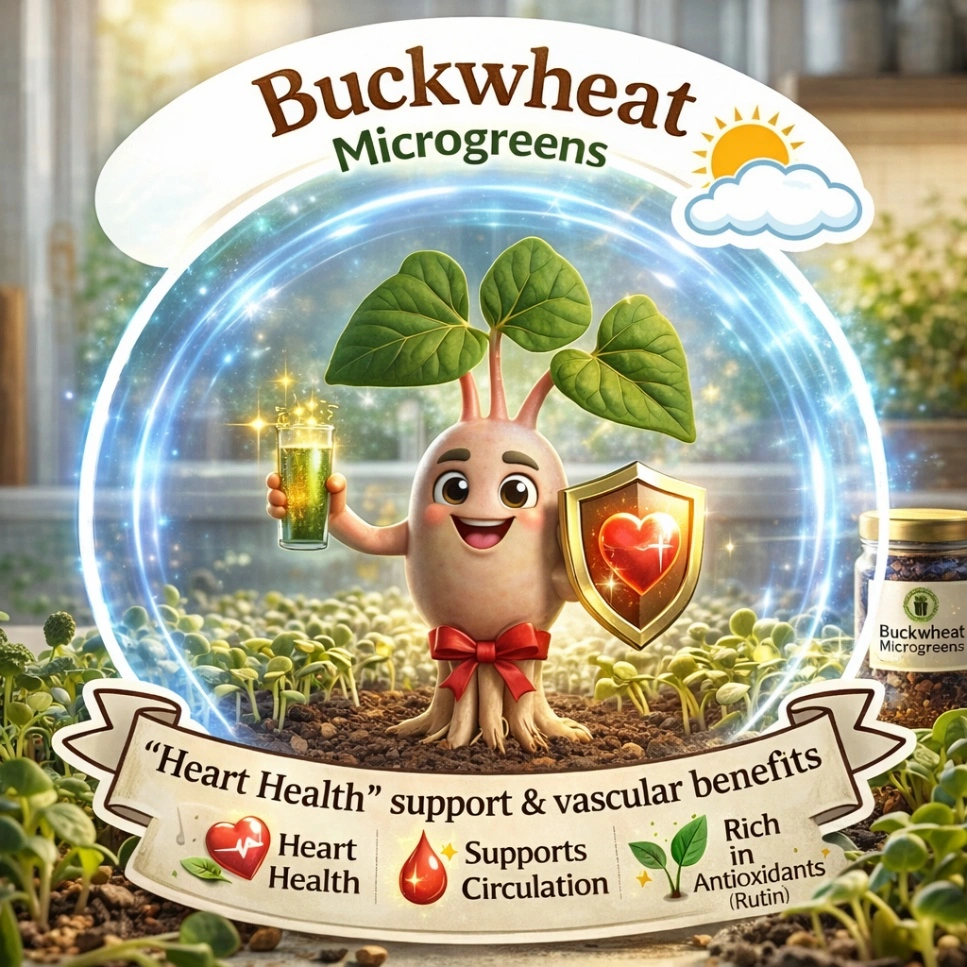 Buckwheat Microgreens: The "Circulation Specialist"