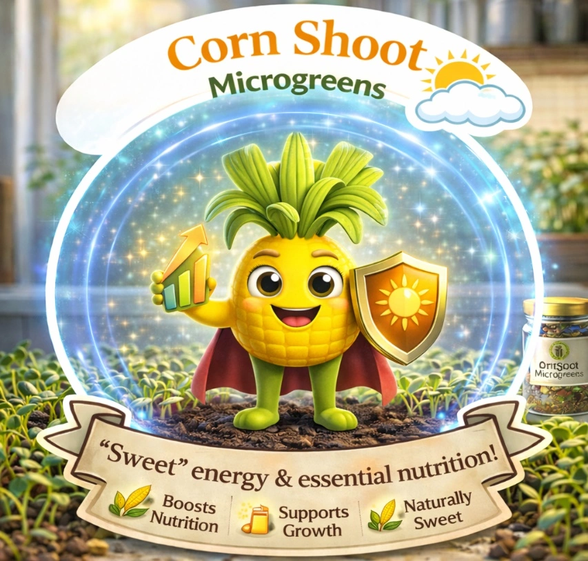 Corn Shoots Microgreens: The "Golden Guardian"
