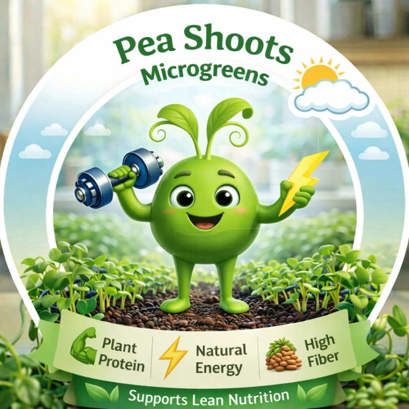 Pea Shoots Microgreens: The "Muscle & Repair" Specialist