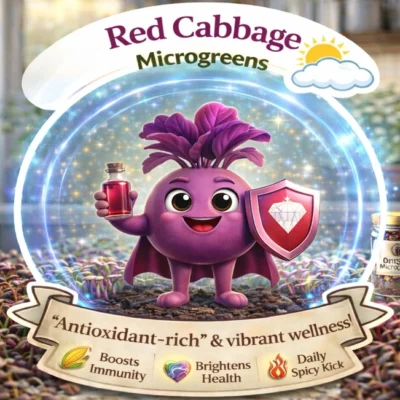 Red Cabbage Microgreens: The "Cardiovascular Champion"