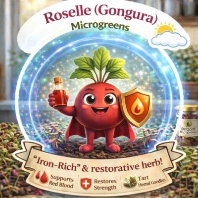 Roselle Microgreens: The "Crimson Heart" Powerhouse